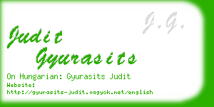 judit gyurasits business card